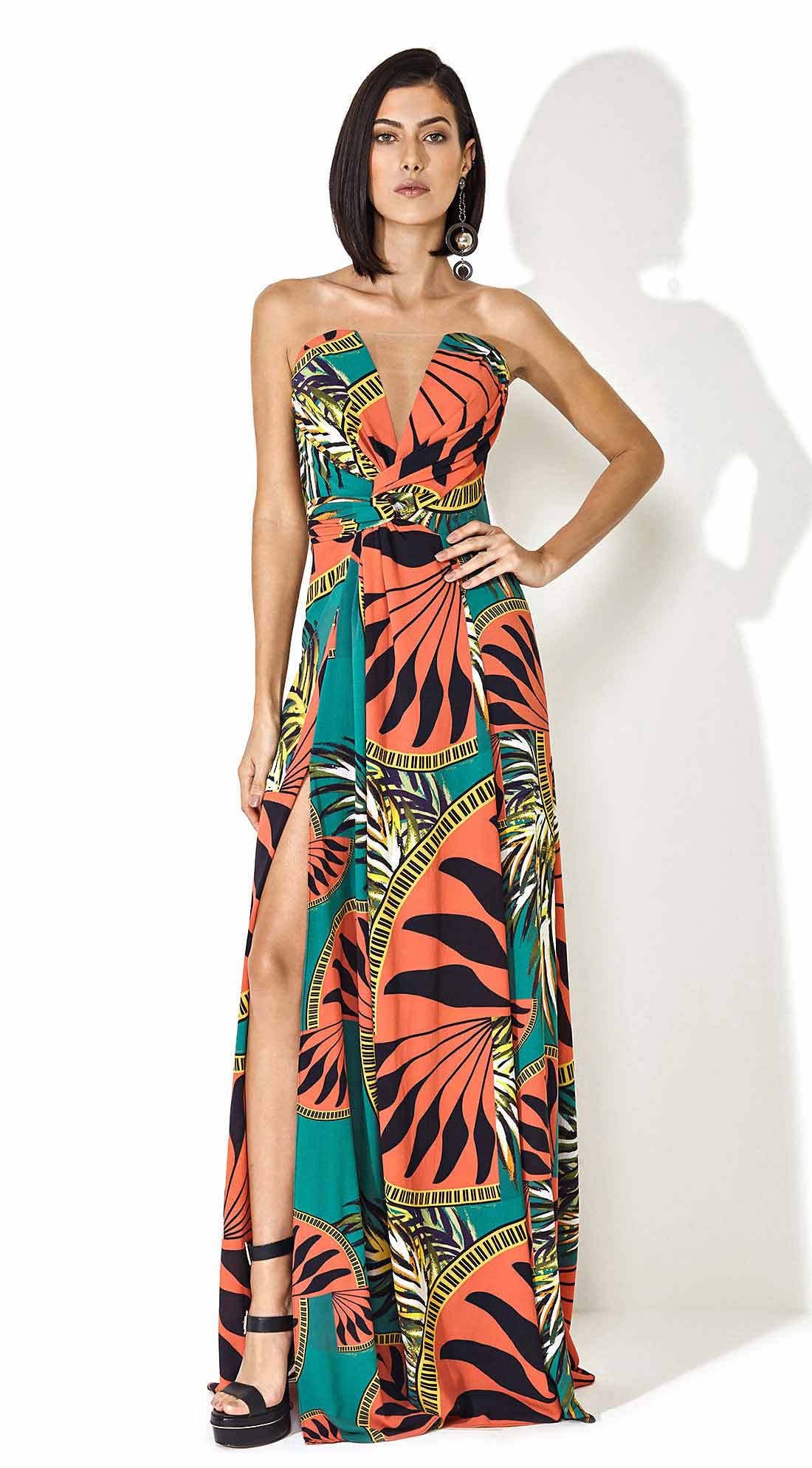 vestido verde morena rosa